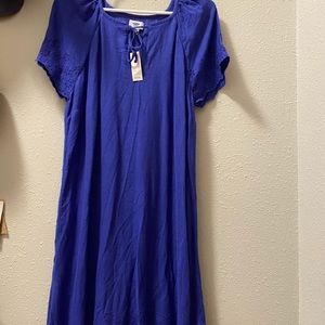Blue eyelet old navy dress!